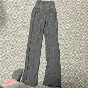 Gray Women's Ribbed Pants